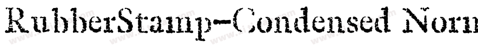 RubberStamp-Condensed Normal字体转换
